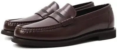 Кожаные пенни-лоферы Brunello Cucinelli