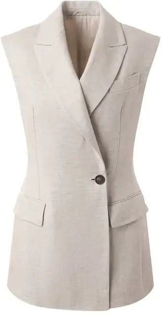 Льняной жилет Brunello Cucinelli